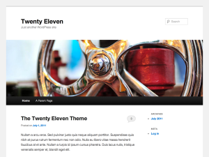 Twenty Eleven theme screenshot